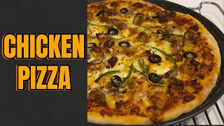 Chicken Pizza  Homemade Pizza pizza pizzalover pizzarecipe italianrecipes italianfood chicken [upl. by Elmira239]