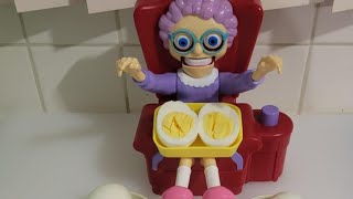 Cracking 🐣  boiled egg asmr with Granny satisfying asmrsounds [upl. by Ayeki]