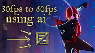 using ai to interpolate 30fps to 60fps – flowframes tutorial [upl. by Nottage]