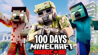 I Survived 100 Days in a ZOMBIE APOCALYPSE in Hardcore Minecraft [upl. by Patrica770]