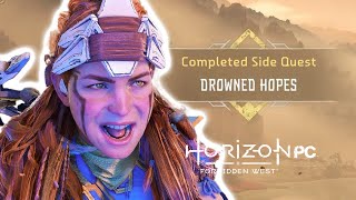 Horizon Forbidden West PC PS5  Side Quest Drowned Hopes [upl. by Ocirled473]