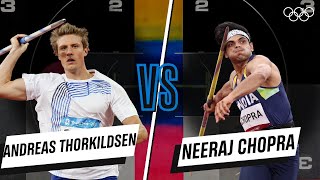 Neeraj Chopra 🆚 Andreas Thorkildsen  Javelin  Headtohead [upl. by Pages]