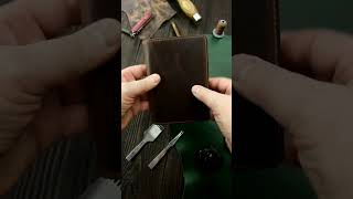 Field Notes Cover Wax leather  apleathergoods fieldnotescover handcrafted leathercraft [upl. by Ruhtracm216]