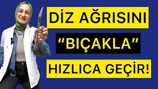 DİZ AĞRISINI BIÇAKLA 30 SANİYEDE GEÇİR fizyoterapistmacide dizağrısı [upl. by Nair617]