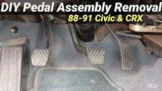 How to Remove Pedal Assembly Honda Civic amp CRX 8891 EF [upl. by Leela746]