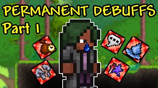 Terraria but killing bosses gives me PERMANENT DEBUFFS  Part 1 [upl. by Aicilanna]