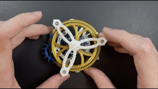 The Luxury Watch Mechanism  3D printed CoAxial Tourbillon [upl. by Alywt]