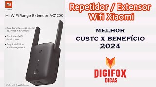 Repetidor de sinal WIFI XIAOMI MI AC1200 extensor de rede  Análise e configuração [upl. by Ainola]