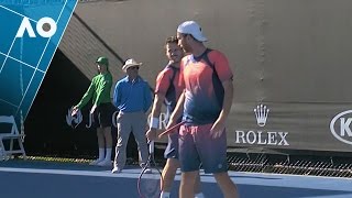 KoolhofMiddelkoop v PeraltaZeballos match highlights 1R  Australian Open 2017 [upl. by Renrag]