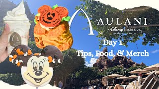 Disney Aulani Resort Day 1  Fall Food amp Halloween Merch disney [upl. by Honorine]