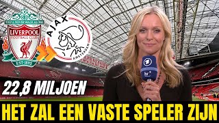 ZWARE INVESTERING AJAX BETAALT MILJOENENCLAUSULE OM LIVERPOOLSTER TE CONTRACTEREN AJAX NIEUWS [upl. by Schofield583]