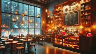 Cozy Coffee Shop Ambience Smooth Jazz Music to RelaxStudyProduktivity  Jazz Instrumental Music [upl. by Tracie]