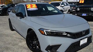 SOLD  USED 2022 Honda Civic Hatchback SPORT at Muller Honda of Gurnee USED H58990A [upl. by Ihcehcu]