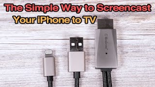 MiraScreen LD13M1 The Simple Way to Screencast Your iPhone to TV [upl. by Neelat]