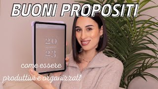 BUONI PROPOSITI 2023 come essere produttivi e organizzati ✨ [upl. by Sherl]