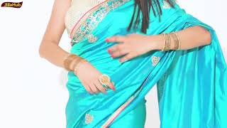 How To Wear Bollywood Diva Open Pallu Saree  Flat Front Open Sari Draping Easy Tricks and Tips [upl. by Pennie]