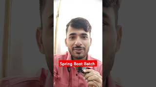 Spring Boot Batch In Very Low Cost 😳 springboot course onlinecourses spring aadiandjava [upl. by Shalne]