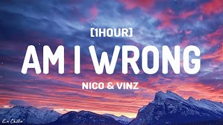 Nico amp Vinz  Am I Wrong Lyrics 1HOUR [upl. by Oicinoid]