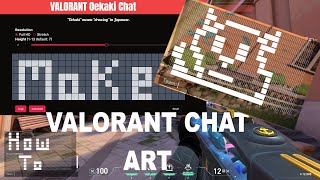 Make Text Image  Art for chat valorant [upl. by Zoa894]