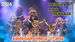 JARANAN SANGGAR KRIDA UTAMA NGANTRU TRENGGALEK  FESTIVAL JARANAN TERBUKA TRENGGALEK 2024 [upl. by Trilbi]