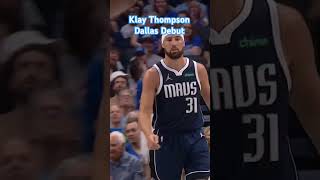 Klay Thompson Looks Great as a Dallas Mavericks nba mavs [upl. by Rosalynd]