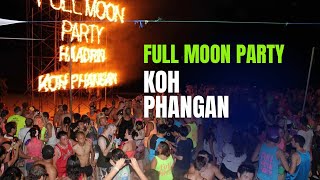 Full Moon Party  Koh Phangan Thailand fullmoonparty thaibeach thaitravel [upl. by Brietta847]