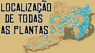 Red dead redemption 2 Localização de todas as plantas do jogo [upl. by Publias]