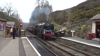 Goathland Steam Train 92134 [upl. by Aneleairam]