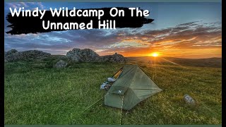 A WINDY SOLO CAMP ON THE UNNAMED HILL  CHEVIOTS [upl. by Kimmie]