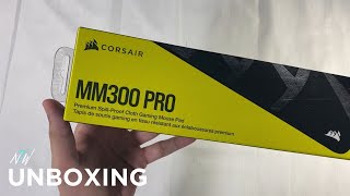 Corsair MM300 Pro SpillProof Mousepad Unboxing [upl. by Cesare]