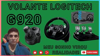 VOLANTE LOGITECH G920  MEU SONHO VIROU REALIDADE  logitechg920 logitech [upl. by Seavir]