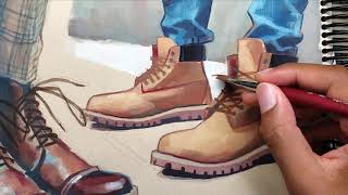 EP 01  Boots Study in Gouache  Sketchbook amp Chill [upl. by Eenafit947]