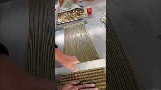 Yellow plasticcoated rope net finishing process [upl. by Adnohser]