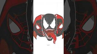 Who Inside  Spider Man Verse amp Venom Paper Art Transformation shorts transformation [upl. by Aker]