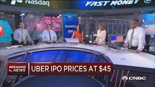 Uber prices IPO at 45 heres what the traders think [upl. by Ecnesse]