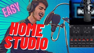 Home Studio For Singing  low budget home Studio for beginners  HindiUrdu [upl. by Haskins]