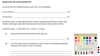 Exam Revision Question on Stoichiometry in mole concept [upl. by Davida]