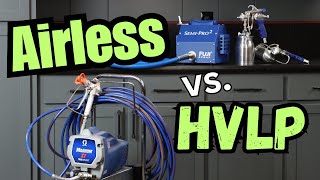 Airless vs HVLP Paint Sprayer [upl. by Shulman]