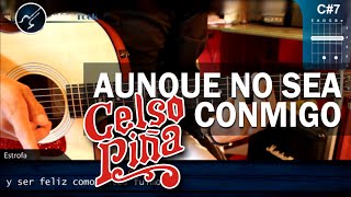 Cómo tocar quotAunque No Sea Conmigoquot de Celso Piña en Guitarra HD Tutorial  Christianvib [upl. by Dahraf365]