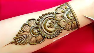 Very beautiful front hand mehndi design  easy mehndi design  mehndi ka design  mehndi design [upl. by Lechner]