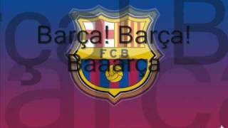 FCBarcelona Song with Lyrics  Anthem EnglishCatalan [upl. by Aihsema]