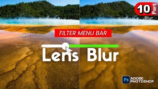 How to use lens Blur effect in Adobe Photoshop [upl. by Lotsirk]