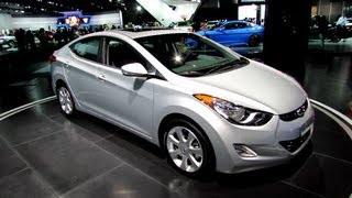 2013 Hyundai Elantra Limited  Exterior and Interior Walkaround  2012 Los Angeles Auto Show [upl. by Ahsael]