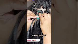 How to do Knotless Braids  Part 1 knotlessbraids ytshorts [upl. by Ahsim53]