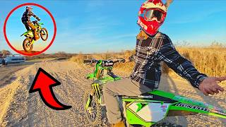 First Time Riding a 450 Dirt Bike [upl. by Pitt]