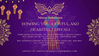 Happy Diwali from Nixen Solutions [upl. by Adilen]