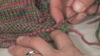 Knitting Instructional Video  How to Sew Together Stockinette Seams For a Hood [upl. by Beera]