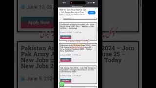 Pak Army Jobs 2024  Join Pak Army As Captains Through Direct Short Service Commission DSSC jobs [upl. by Dnumsed56]