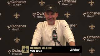 Dennis Allen Recaps Win  Saints at Falcons 2022 Week 1 Postgame Interview [upl. by Crissy]