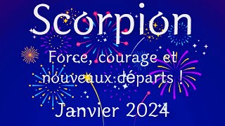 Scorpion janvier 2024 ♏️Force courage et nouveau départ [upl. by Arammahs]